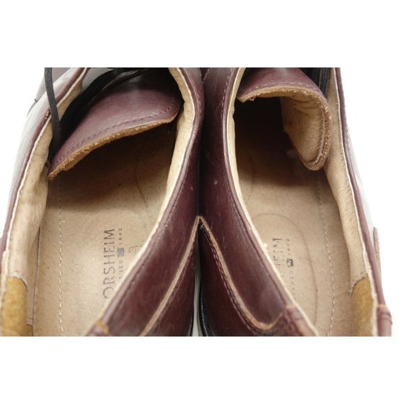 Florsheim Burgundy Dress Casual Split Toe Lace Up Oxfords Shoes Men\'s 12 D main image 4